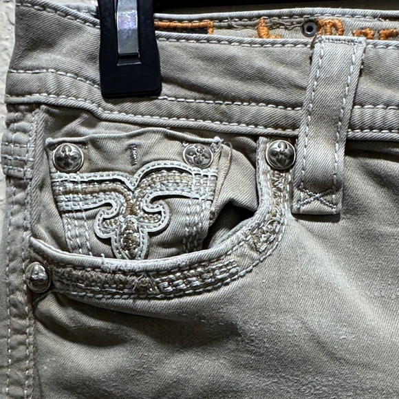 Rock Revival Women's Tan Straight Leg Jeans - Picture 2 of 10